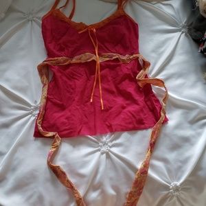 Sexy Tank Tops with Tie Belts